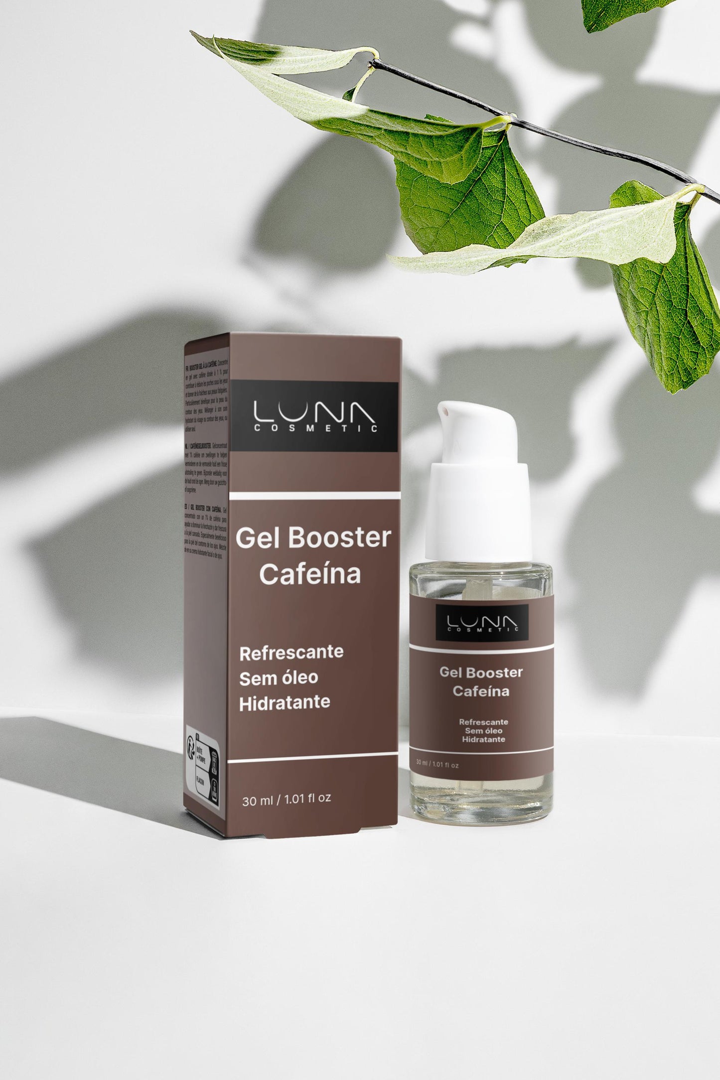 💧 Gel Concentrado com Cafeína – Frescor e Vitalidade para a Pele Cansada