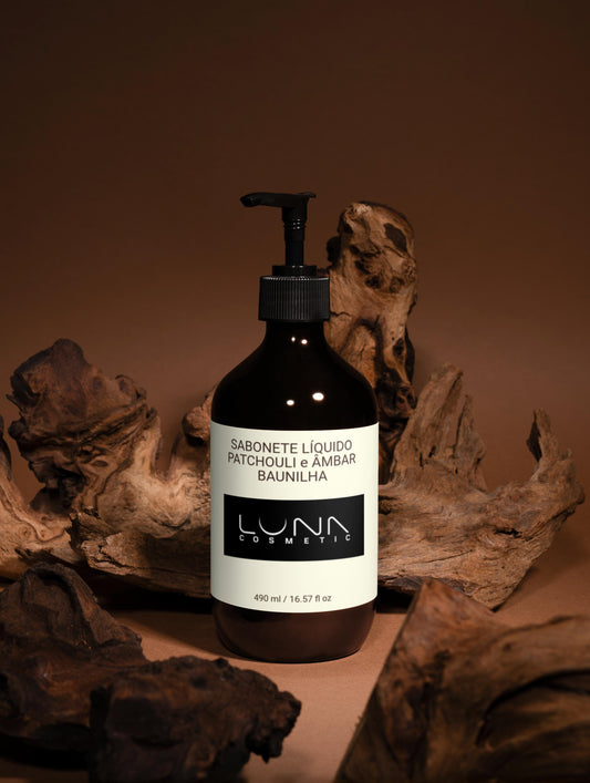 🌿 Sabonete Líquido Corporal Luxuoso – Baunilha Doce & Âmbar