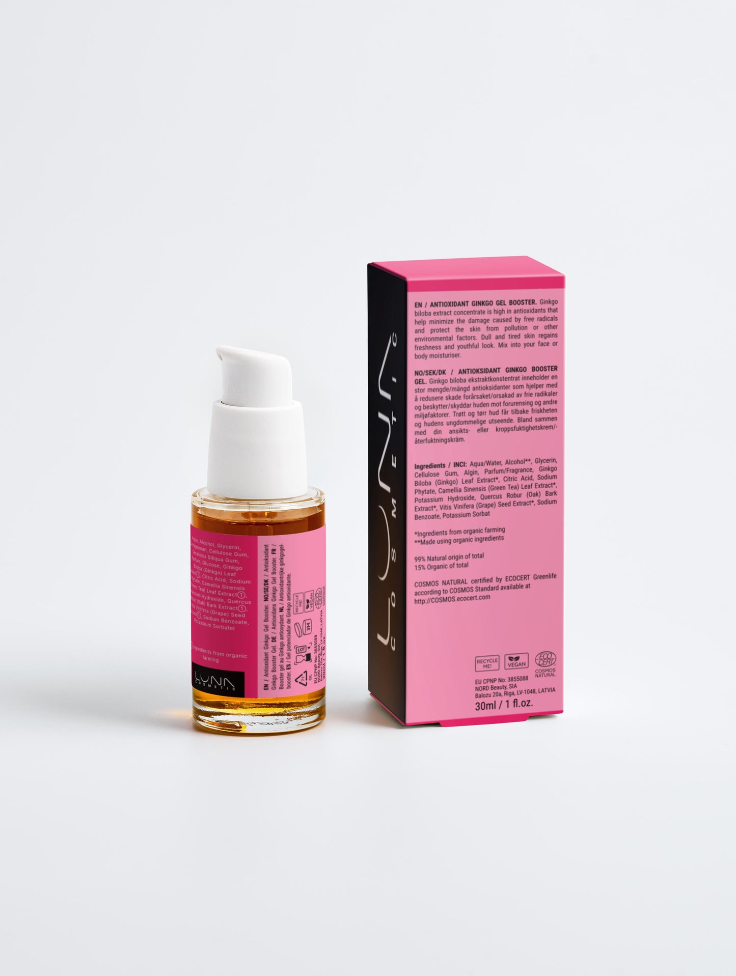 🌿 Gel Concentrado de Ginkgo Biloba – Proteção e Vitalidade para a Pele