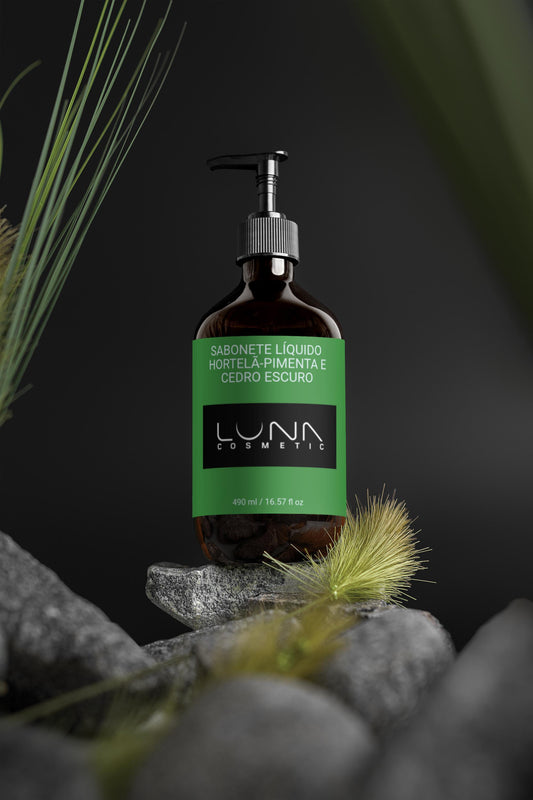 🌿 Sabonete Líquido Corporal Luxuoso – Hortelã Madeira de Cedro